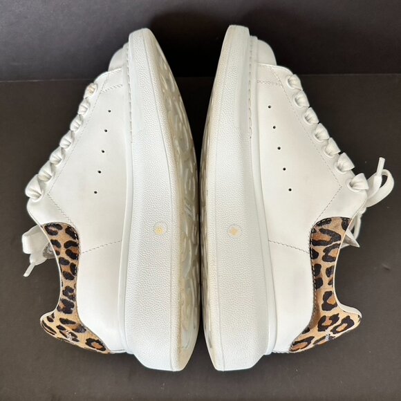 Alexander McQueen Oversized Leopard Print Back Sneakers Size 36 - Picture 8 of 13